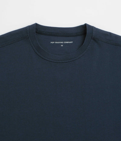 Pop Trading Company Backstripe T-Shirt - Navy