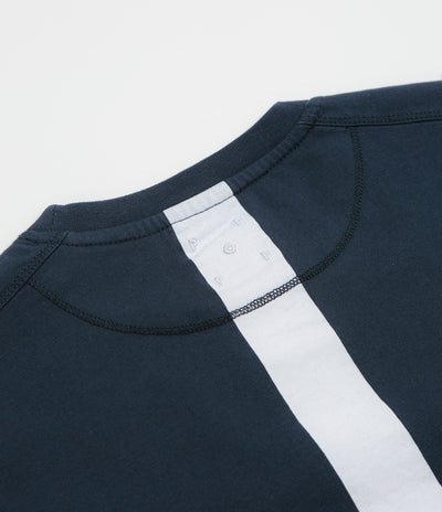 Pop Trading Company Backstripe T-Shirt - Navy