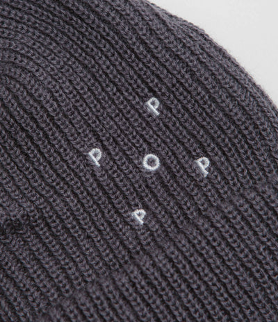 Pop Trading Company Basic Beanie in Charcoal