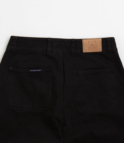 Pop Trading Company Beattie Denim Pants - Rinsed Black