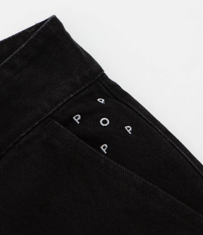 Pop Trading Company Beattie Denim Pants - Rinsed Black