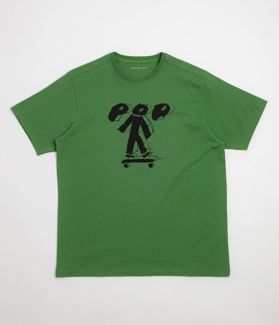Pop Trading Company Block T-Shirt in Juniper