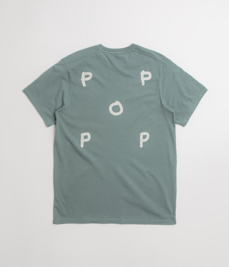 Pop Trading Company BYOBSS Logo T-Shirt in Stormy Sea