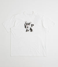 Pop Trading Company Catch T-Shirt in White and Black