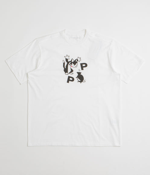 Pop Trading Company Catch T-Shirt - White / Black