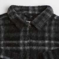 Pop Trading Company Checked Wool Shirt Jacket in Black and Charcoal thumbnail