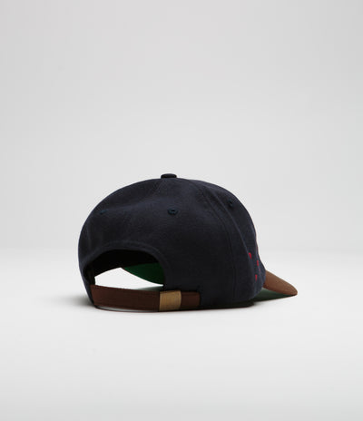 Pop Trading Company Crest Cap - Navy / Brown