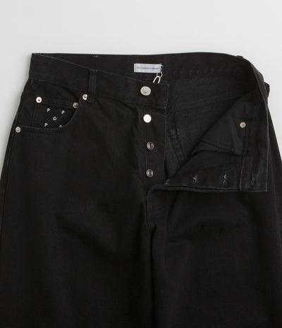 Pop Trading Company DRS Denim Arch Pants in Rinsed Black