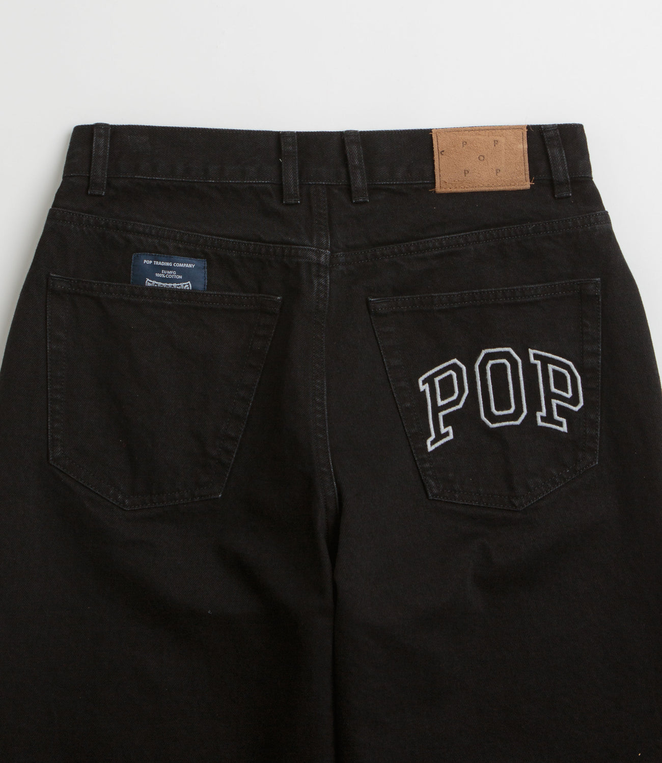 Pop Trading Company DRS Denim Arch Pants - Rinsed Black