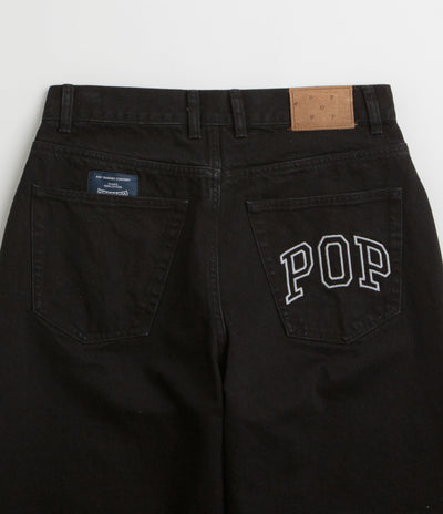 Pop Trading Company DRS Denim Arch Pants in Rinsed Black
