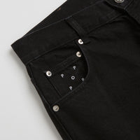 Pop Trading Company DRS Denim Arch Pants in Rinsed Black thumbnail