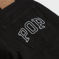 Pop Trading Company DRS Denim Arch Pants in Rinsed Black thumbnail