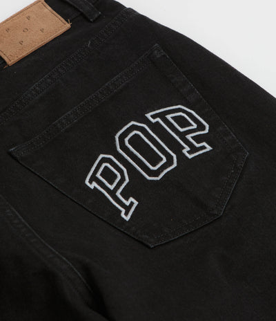 Pop Trading Company DRS Denim Arch Pants in Rinsed Black