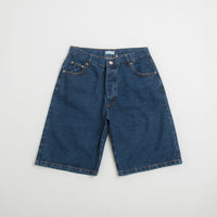 Pop Trading Company DRS Denim Shorts in Rinsed Denim thumbnail