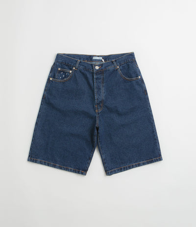 Pop Trading Company DRS Denim Shorts - Rinsed Denim