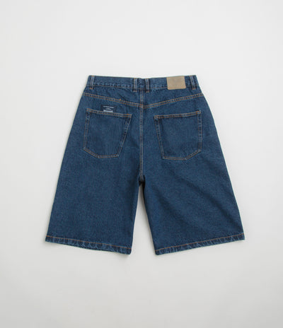 Pop Trading Company DRS Denim Shorts in Rinsed Denim