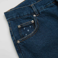 Pop Trading Company DRS Denim Shorts in Rinsed Denim thumbnail