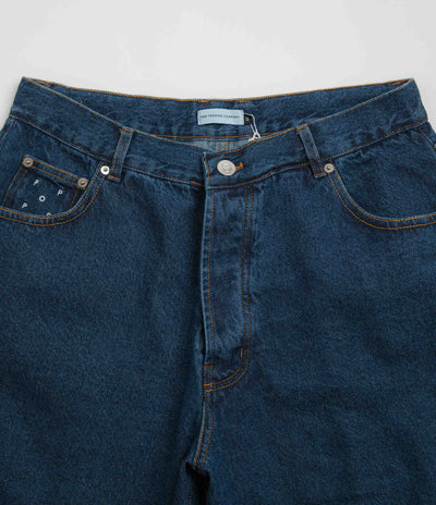 Pop Trading Company DRS Denim Shorts in Rinsed Denim