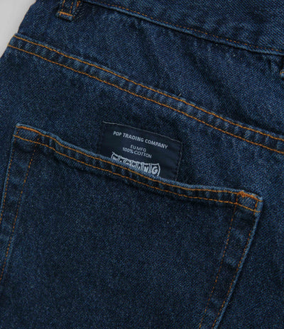 Pop Trading Company DRS Denim Shorts - Rinsed Denim