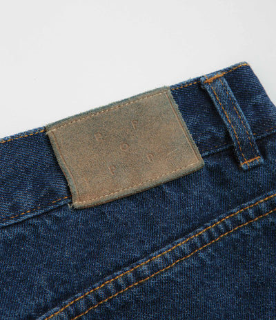Pop Trading Company DRS Denim Shorts - Rinsed Denim