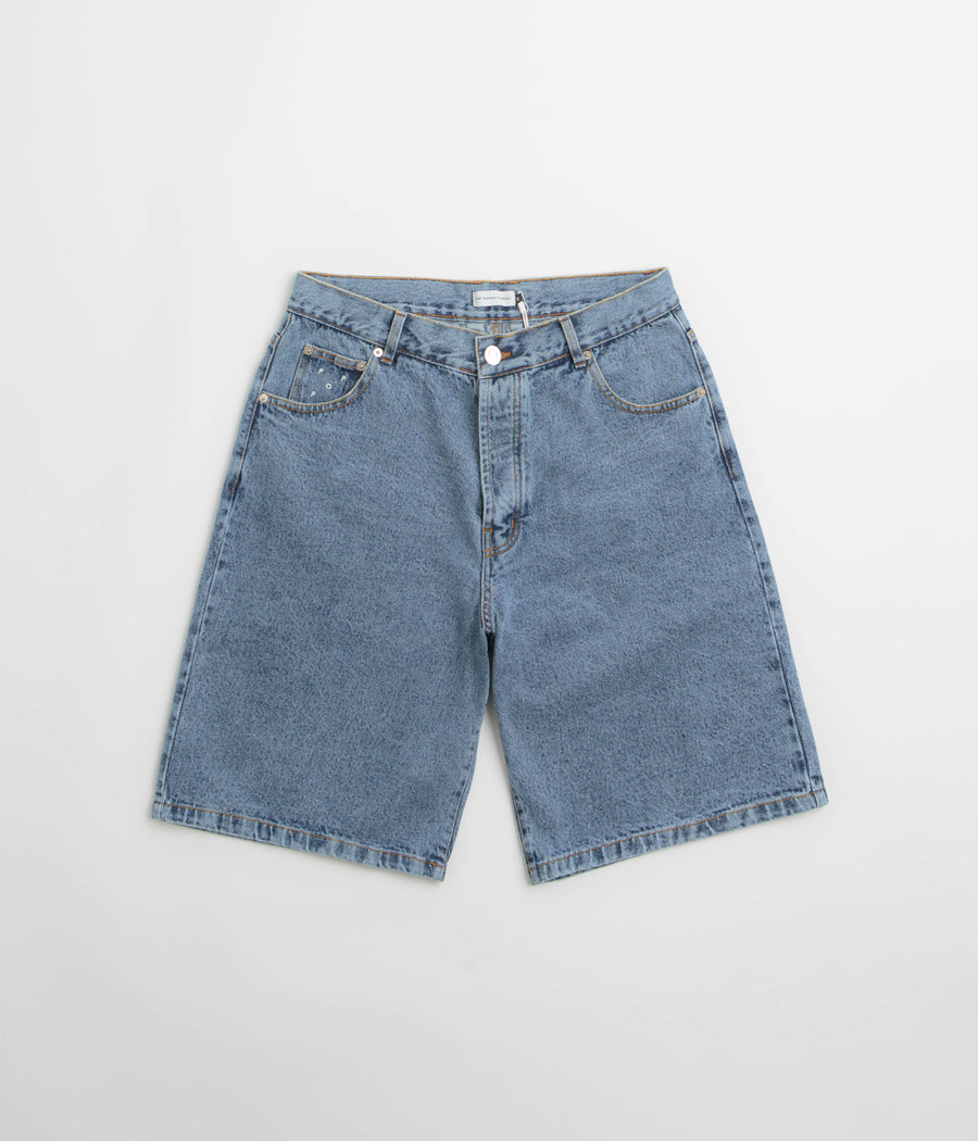 Pop Trading Company DRS Denim Shorts - Stone Washed