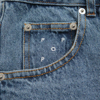 Pop Trading Company DRS Denim Shorts - Stone Washed thumbnail