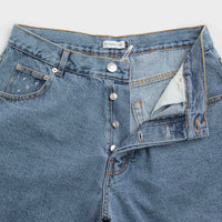 Pop Trading Company DRS Denim Shorts - Stone Washed thumbnail