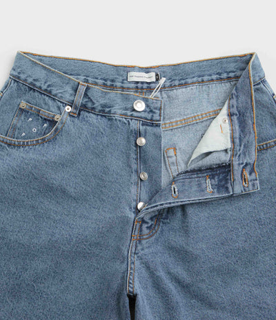 Pop Trading Company DRS Denim Shorts - Stone Washed