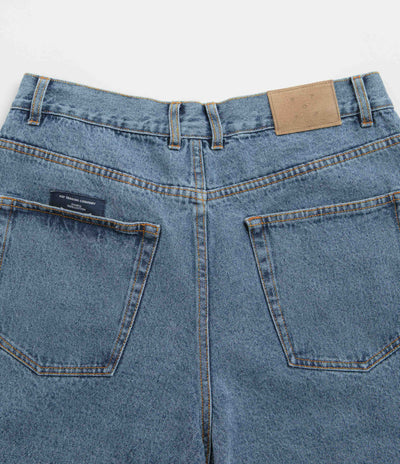 Pop Trading Company DRS Denim Shorts - Stone Washed
