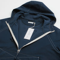 Pop Trading Company DRS Hooded Halfzip Jacket - Navy thumbnail