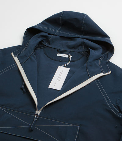 Pop Trading Company DRS Hooded Halfzip Jacket - Navy