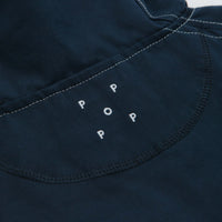 Pop Trading Company DRS Hooded Halfzip Jacket - Navy thumbnail