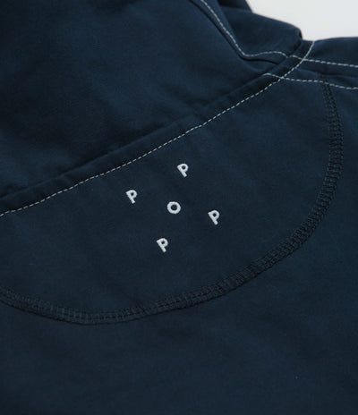 Pop Trading Company DRS Hooded Halfzip Jacket - Navy