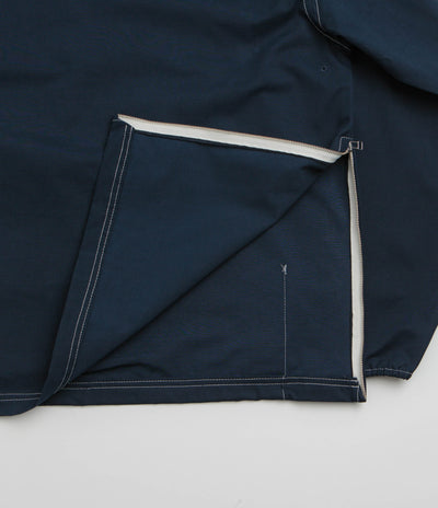 Pop Trading Company DRS Hooded Halfzip Jacket - Navy