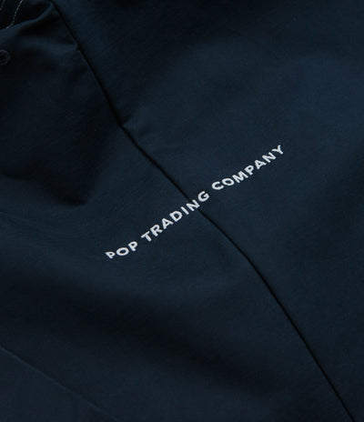 Pop Trading Company DRS Hooded Halfzip Jacket - Navy