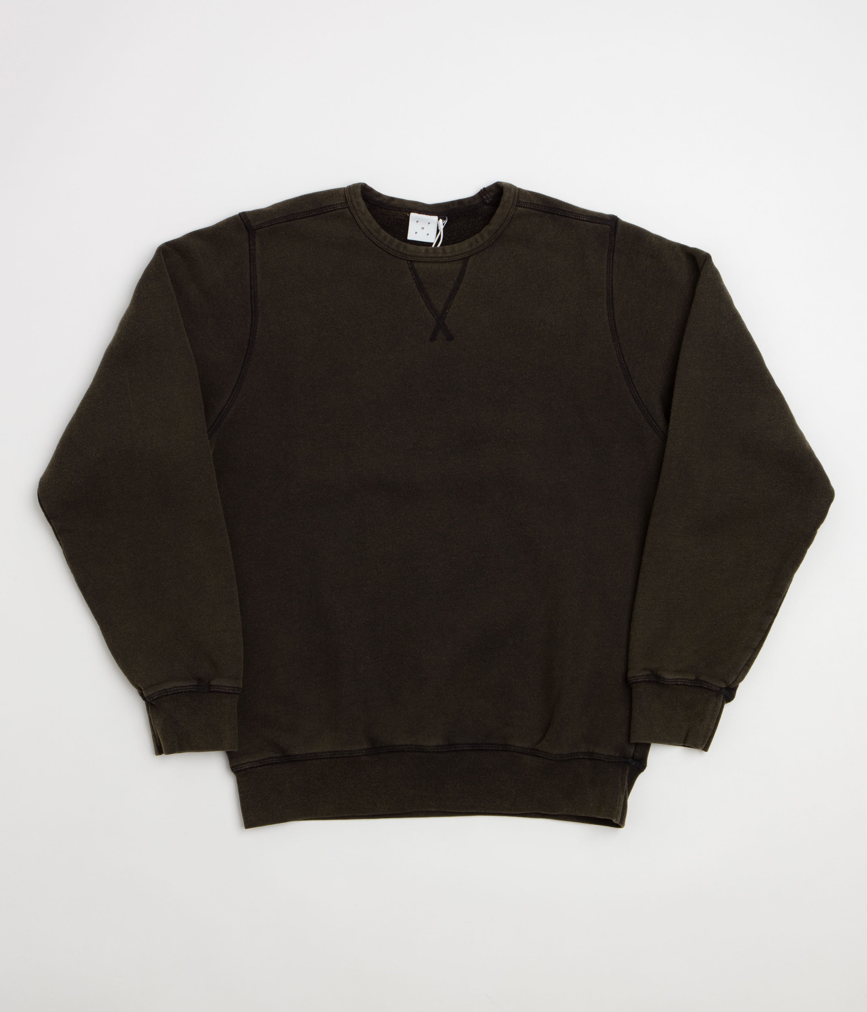 Pop Trading Company Fish Eye Crewneck Sweatshirt - Washed Black