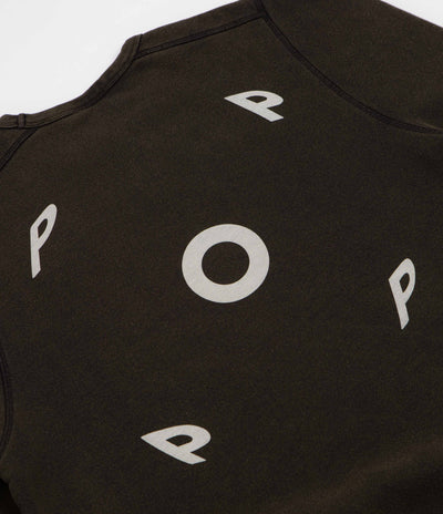 Pop Trading Company Fish Eye Crewneck Sweatshirt - Washed Black