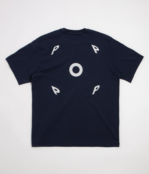 Pop Trading Company Fish Eye T-Shirt - Navy