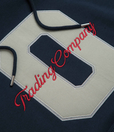 Pop Trading Company Football Hoodie - Navy