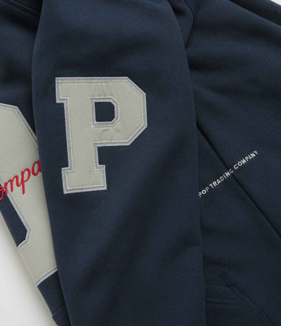 Pop Trading Company Football Hoodie - Navy