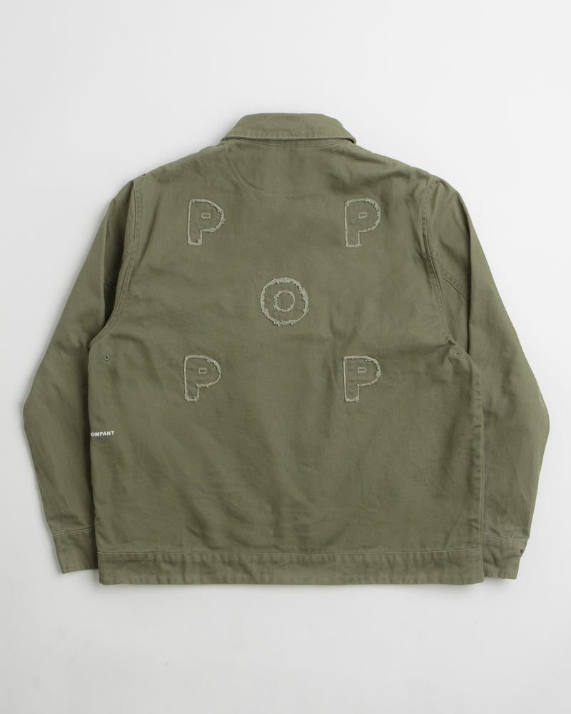 Pop Trading Company Full Zip Jacket in Four Leaf Clover