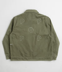 Pop Trading Company Full Zip Jacket in Four Leaf Clover