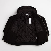 Pop Trading Company Hooded Flight Jacket - Black thumbnail
