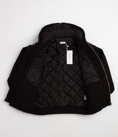 Pop Trading Company Hooded Flight Jacket - Black