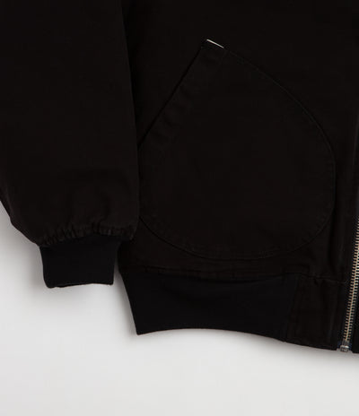 Pop Trading Company Hooded Flight Jacket - Black