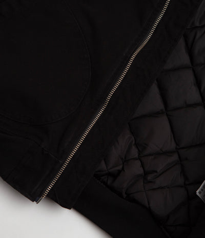 Pop Trading Company Hooded Flight Jacket - Black