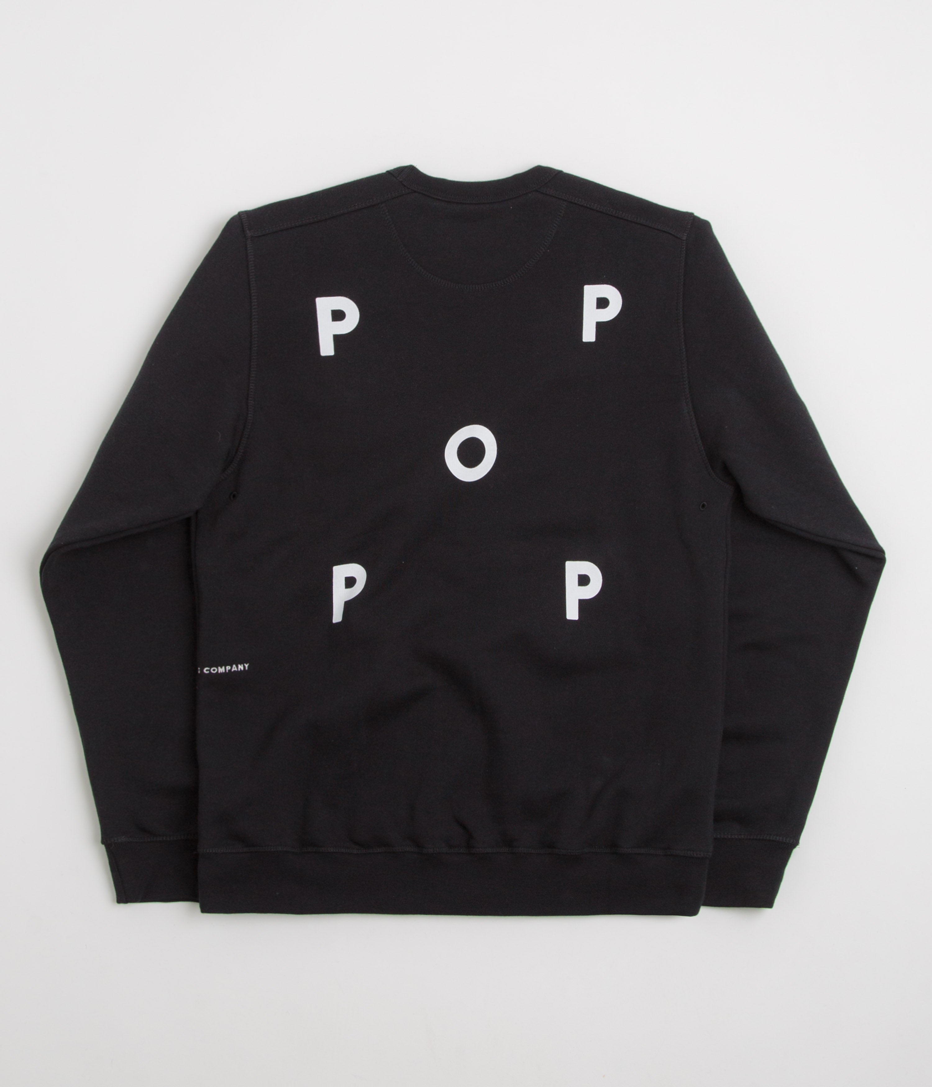 Pop Trading Company Logo Crewneck Sweatshirt in Black and White