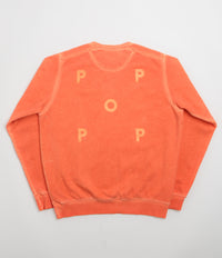 Pop Trading Company Logo Crewneck Sweatshirt in Island Poppy