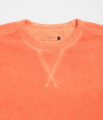 Pop Trading Company Logo Crewneck Sweatshirt in Island Poppy