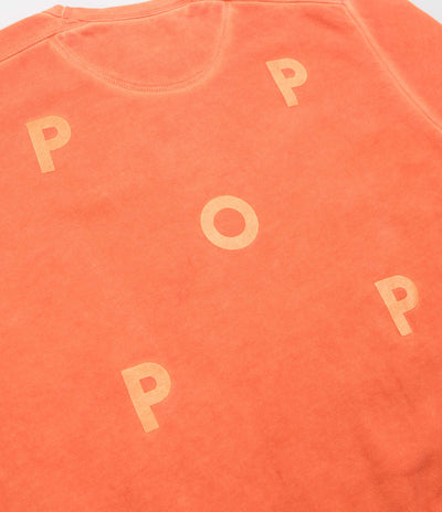 Pop Trading Company Logo Crewneck Sweatshirt in Island Poppy